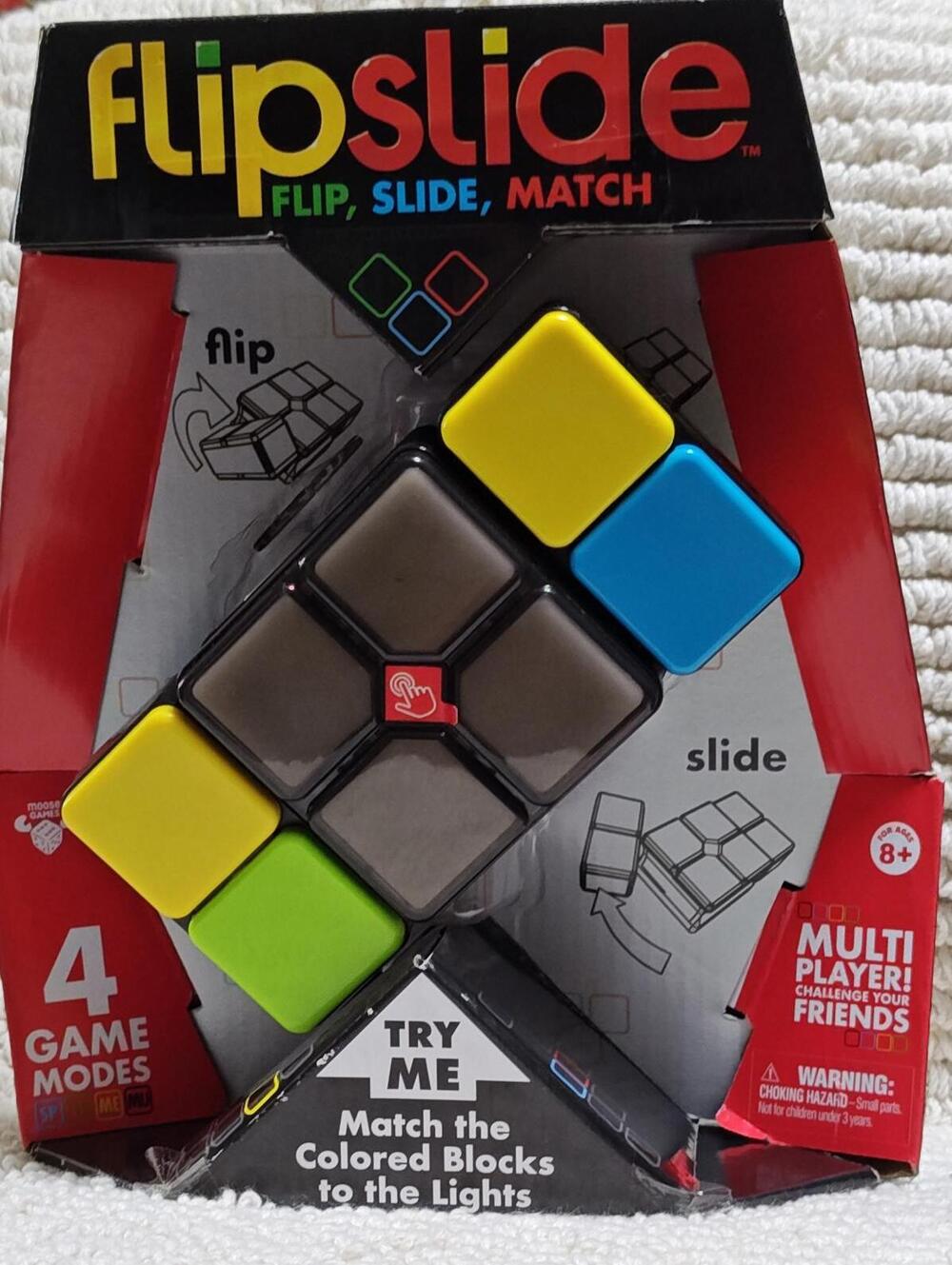 Flipslide Game Electronic Handheld Addictive Multiplayer Puzzle Game of Skill